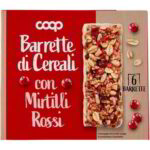 Barrette di cereali con mirtillo rosso
COOP
6 X 21 G